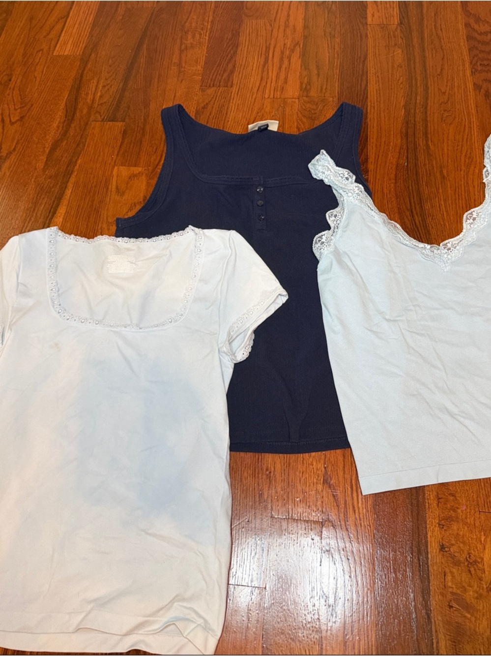 Womenโs blue shirt bundle